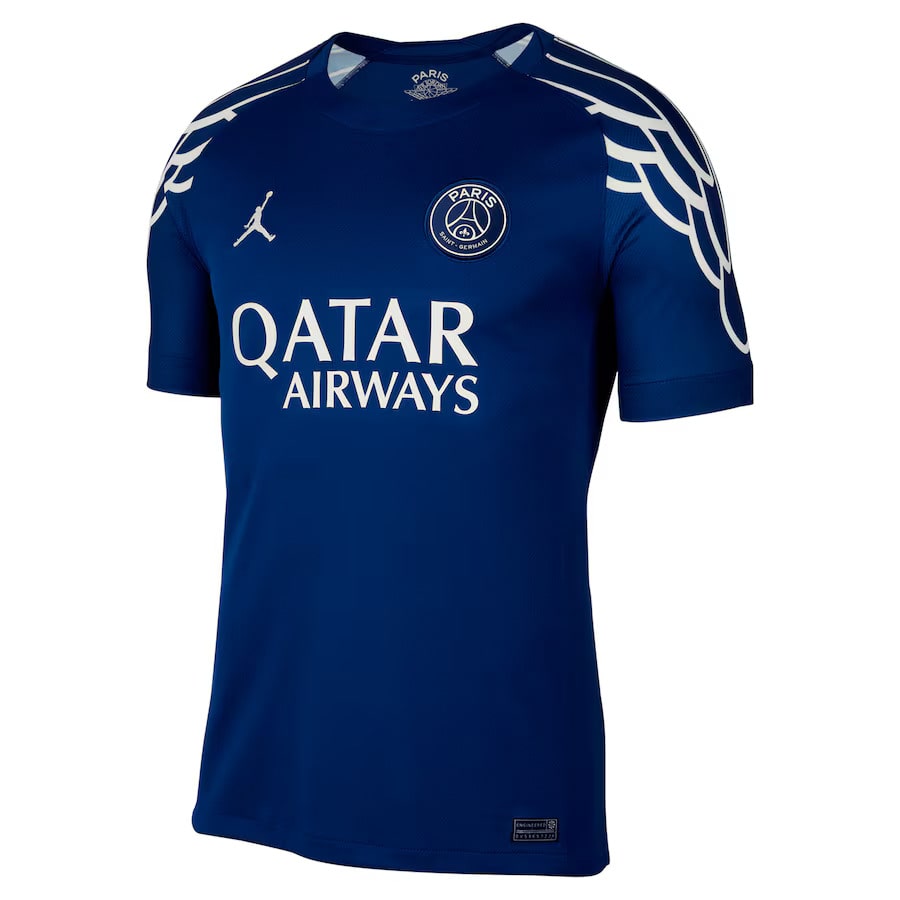 NOUVEAU MAILLOT PSG X JORDAN FOURTH BLEU 2025