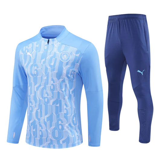 SURVETEMENT MANCHESTER CITY HOMME BLEU RAYURES 2024/2025