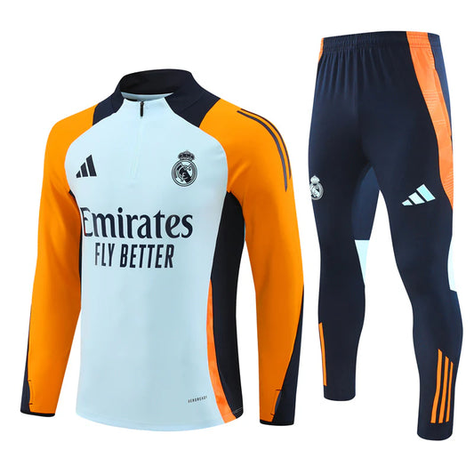 SURVÊTEMENT REAL MADRID BLEU/ORANGE ENFANT 2024/2025