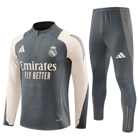 SURVÊTEMENT REAL MADRID GRIS HOMME 2024/2025