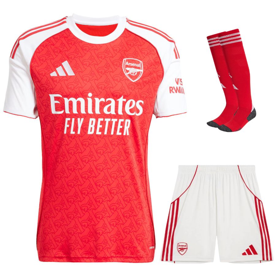 MAILLOT ARSENAL KIT ENFANT DOMICILE ROUGE 2025/2026