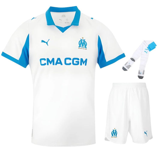maillot enfant om kit gouiri olympique de marseille domicile 2025/2026