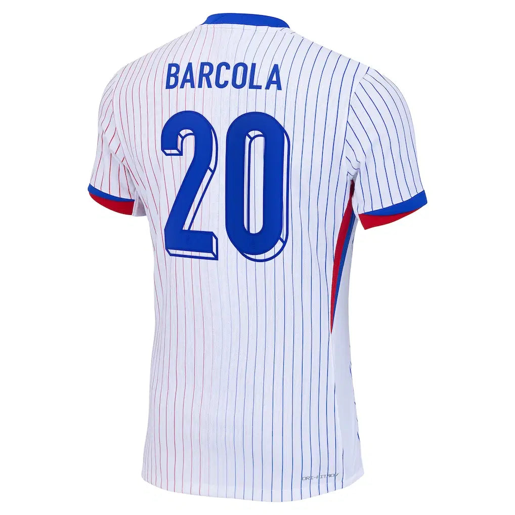 maillot equipe de france barcola exterieur 2024/2025