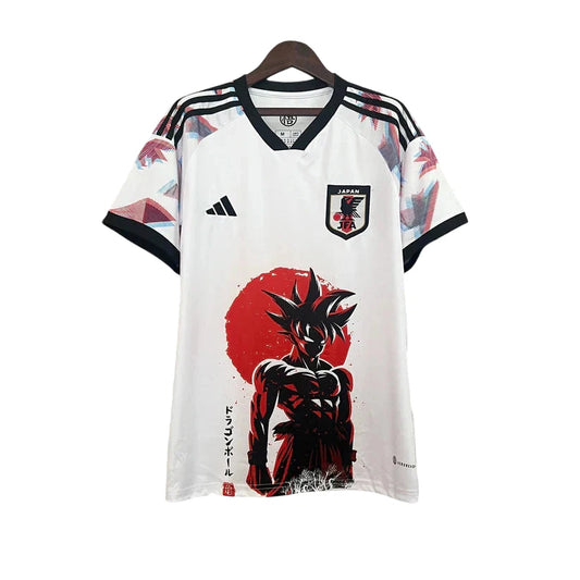 maillot japon blood goku blanc - dragon ball 2024/2025