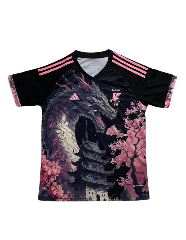 maillot japon "dragon rose" noir concept 2024/2025
