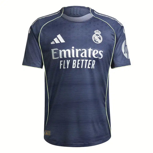 MAILLOT REAL MADRID BELLINGHAM EXTERIEUR HOMME BLEU 2025/2026
