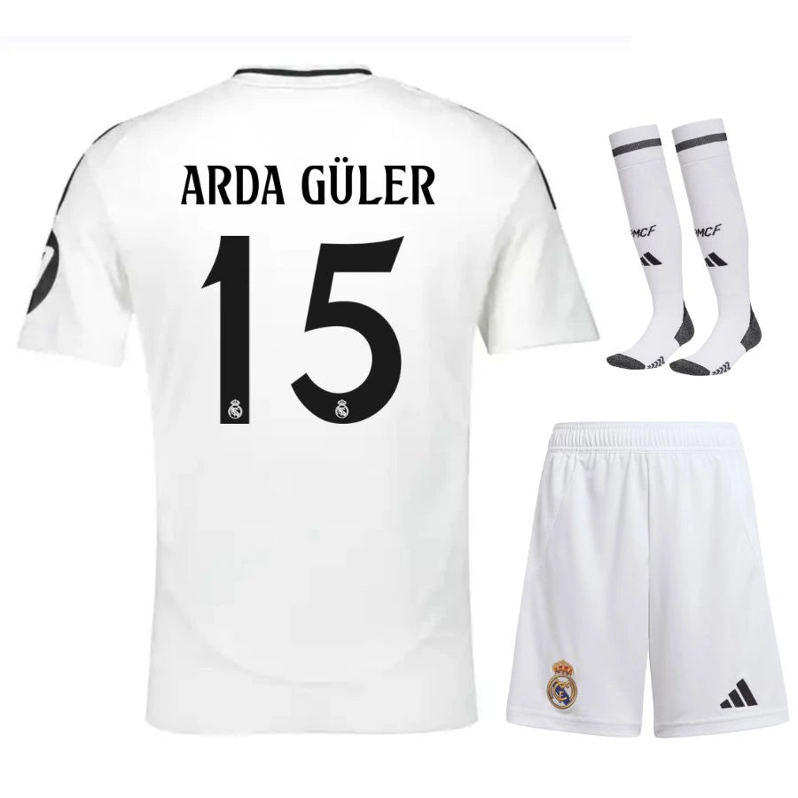 maillot real madrid kit enfant arda guler domicile 2025/2026